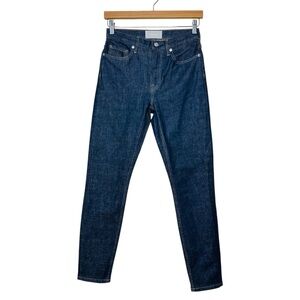 Everlane Dark Indigo Skinny Jeans Size 26 High Rise Classic Equestrian Fits 0